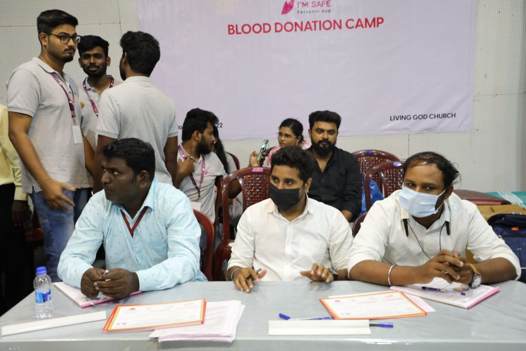 blood donation camp on app launch